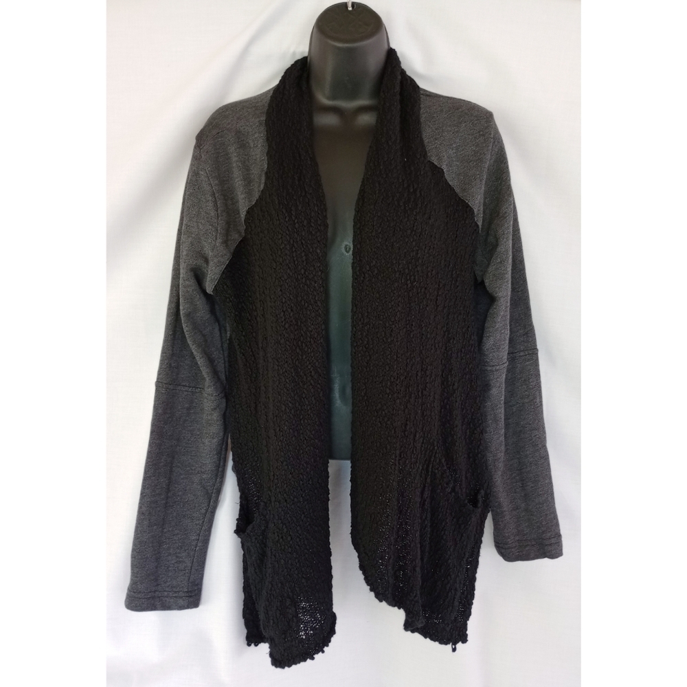 Lucky Brand▪️Knit & Crochet Black & Grey Cardigan